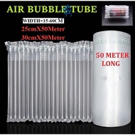 SR99. M Size 25cmx50m / 30cmx50m 50Meter Air Inflatable Bubble Wrap Packaging Air Column Bags Protec