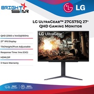 LG 27GS75Q 27'' UltraGear™ QHD 1ms 180Hz Monitor with NVIDIA® G-SYNC® Compatible