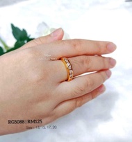 RG 5088 Cincin ZHULIAN Gold plated Ring Jewellery Emas Saduran Barang Kemas