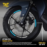 Yamaha Lexi 155 Wheel Rim Variation Sticker Motorcycle Accessories 14 inch reflective Rims 19