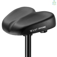 WEST BIKING Ergonomic Bicycle Replacement Saddle Soft Widen Thicken Road Bike Cushion Long Distance 