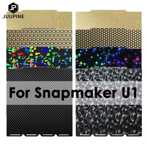 High-Performance Heated Bed 270x270mm for Snapmaker U1 Build Plate PEI Honeycomb Smooth PEO PET Colo