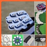 Golf Iron Cover PU Leather Waterproof Iron Set Club Head Cover Golf Course Golfers Golf Accessories 
