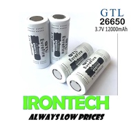 GTL EvreFire Ultrafire 100% New Original 26650 battey  3.7 v 12000mah 7800mah 26650 Lithium Recharge