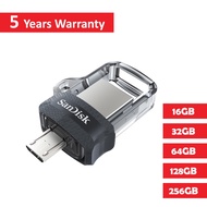 [Sandisk] High Performance Ultra Dual Drive M3.0 OTG USB Flash Drive Pendrive (16GB / 32GB / 64GB / 