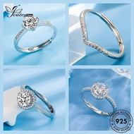 JEWELRYPALACE JEWELRY Perempuan 925 Original Silver Adjustable Cincin Diamond Women Ring Moissanite Fashion M150