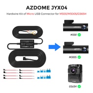 AZDOME Micro USB Parking Surveillance Cable For Dash Cam M300/M300S 24h Parking Monitoring Auto Low Voltage Protection Hardwire Kit JYX04 Car Power Adapter Cable For Car Camera Recorder Dashboard Camera