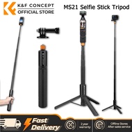 K&F CONCEPT 120cm 2in1 Invisible Selfie Stick Tripod for Insta360 X5/4/3 Action 6/DJI Pocket 3 GoPro