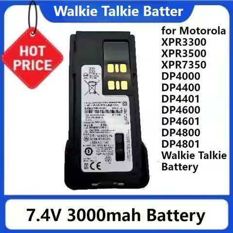 Walkie Talkie PMNN4407 PMNN4409 Battery for Motorola XPR3300 XPR3500 XPR7350 DP4000 DP4400 DP4401 DP