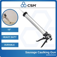 CN Aluminium Caulking Gun 15" For 600ML Silicone Sausage