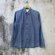 Kemeja denim Vivastudio - Size M fit L - Baju Kemeja jeans