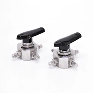 316 Stainless Steel Crossover 4-way Ball Valves Four-Way Switching Ball Valve for Gas