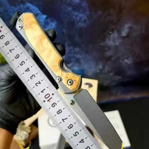 M390 powder steel folding knife, high hardness handle, sharp small knife, outdoor portable hunting k