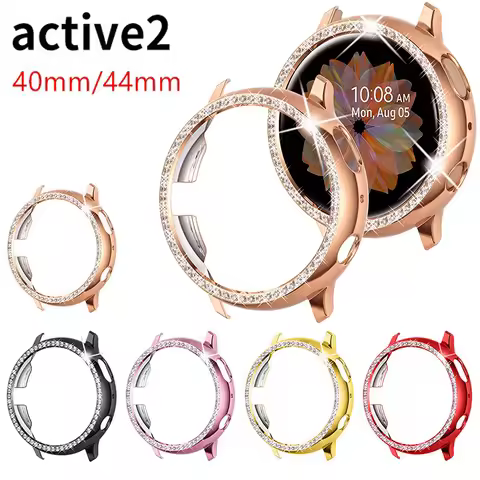 case for Samsung galaxy watch active 2 40mm 44mm bumper Protector HD Full coverage Screen Protection