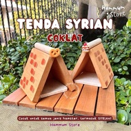 PROMO [SYRIAN] RUMAH HAMSTER SYRIAN TENDA COKLAT | TENDA HAMSTER | HIDEOUT HAMSTER | KANDANG SIAP KI