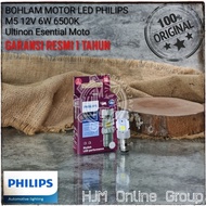 Latest Original Philips M5 H6 12V 1-Leg White Led Motorcycle Headlight Bulb