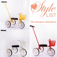 Kid Vintage Bicycle / Child 3 Wheels Bicycle / Tricycle Balance Bicycle with Push Handle/ Steering