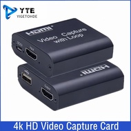 YIGETOHDE 1080P 4K HDMI-compatble to USB 2.0 Video Capture Card Board For Game Record Live Streaming