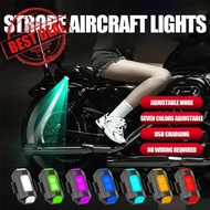 Universal Led Motorcycle Warning Lights 7 Colors Mini Light Signal Indicator Flashing Aircraft H4s6