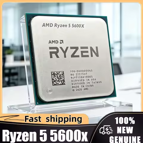 AMD Ryzen 5 5600X 6-Core 12-Thread 4.6GHz Unlocked Desktop Processor CPU Socket AM4 Gaming CPU Witho