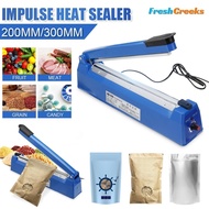 Hand Pressing Pouch Sealer 200MM/300MM/400MM Impulse Plastic Bag Sealer Sealing Machine Electric Sea