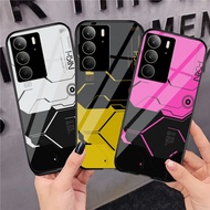 HP Realme C71 C73 C75 glass Softcase - Realme cellphone Casing - Realme Casing - GC 494