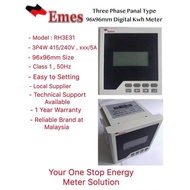 EMES RH3E31 Three Phase CT xxx/5A 96 x96m Panel Type Digital Energy KWH Meter