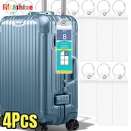 Universal Standard Cruise Luggage Tag Clip - Waterproof Sealed Baggage Lable Protective Cover - Tran