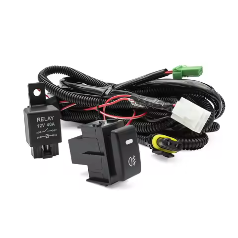 Switch Relay H11 880 881 Fog Lights Harness Wires For Nissan Qashqai J10 350Z 370Z X-Trail T31 Navar