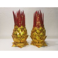 黄金旺來（金黃梨）10寸高  一对 Joss Paper Pineapple