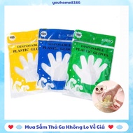 COMBO 5 Packs of Disposable Plastic Gloves Convenient for Cooking, Hair Dyeing and Many Other Jobs