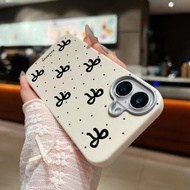 For OPPO A5 A3 Pro A5X A3X A5i A40 A20 A60 Reno 5 6Z 7Z 8Z Casing Simple Feel Pearl Dots Bowknot Sof