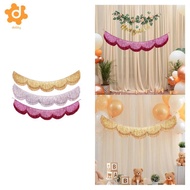 [utruiut0k] Foil Fringe Banner Shiny Multipurpose Ornament Photo Prop Backdrop for Party Halloween F