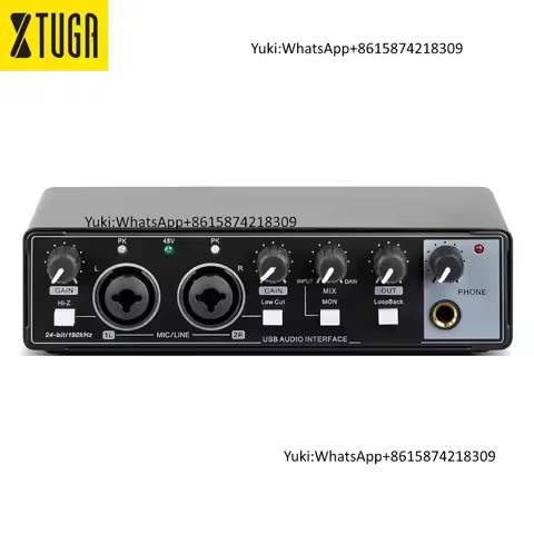 Xtuga Hot Selling E-22 PC Computer Sound Recording Studio Interface Worldwide Audio Sound Cards & Mi
