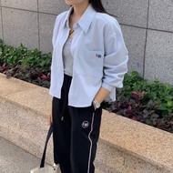 Áo sơ mi linen croptop Jersey Shirt - by ufo.thebasic