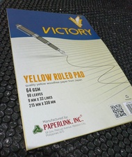 Yellow pad Paper Victory 90lvs per pad School Supplies