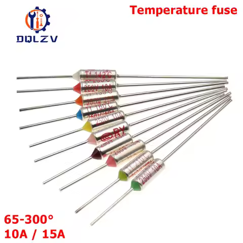 TF Thermal Fuse RY 10A 15A 250V Temperature 65C 73C75C 85C 100C 110C 120C 130C 152C 165C 172C 185C 1