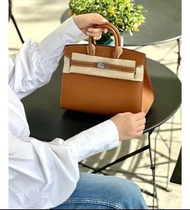 Hermes Birkin 25 gold Epsom 銀扣 金棕