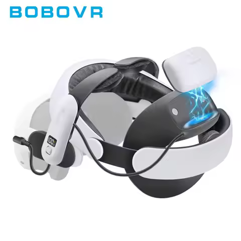 BOBOVR Head Strap compatible with Meta Quest 3/Quest3S BOBOVR S3 Pro/E3PRO/M3 Pro Battery Head Strap