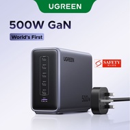 UGREEN 500W 6-port GaN desktop fast charging charger with USB-C*5+USB-A*1 Space Gray Compatible with