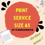 A5 SIZE . PRINT SERVICE A5 SIZE