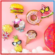 Donut Balloon Ice Cream Balloon Fruit Balloon Vegetable Birthday Aluminum Film Modeling IEU1
