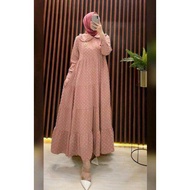 Gamis Crinkle Uragiri Premium Dress Simpel Bahan Rubiah Dotti Gamis Crinkle Ruby Timbul Gamis Bahan 