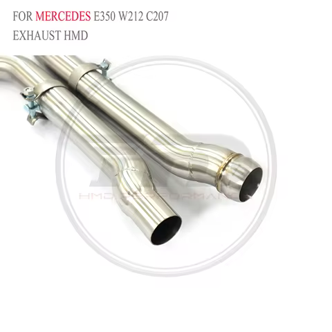 Performance Stainless Steel Downpipe Exhaust For Mercedes Benz E350 W212 C207 3.5L V6 2009-2016 Auto