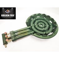 Golden Fuji & Homelux C-40 Cast Iron Burner | 3 Pipe High Pressure Gas Stove | Dapur Hijau | Gas Coo