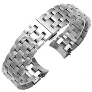 LKDX Watch Band For Tissot 1853 T065 430a Solid Stainless Steel 19mm Men Watch Strap Chain Watch Acc