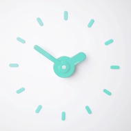 On-Time wall clock นาฬิกาไม่เจาะผนัง v1m เขียวมิ้น ขนาดติดตั้ง 48-60 Cm.