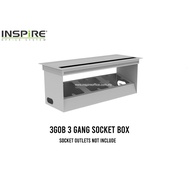 OKKO 3GOB FLIPPER BOX | SOCKET BOX WITH 3 GANGS SOCKET