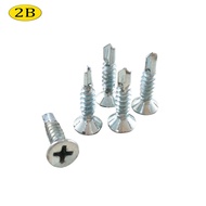 2B Metal Screw 50pcs 100pcs 3/4" 8 Nibs for Hardiflex Gypsum Board Wood HS-34
