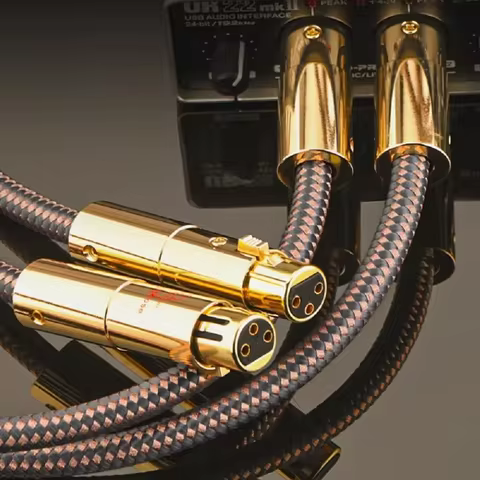 Pair Accuphase 40th Anniversary XLR Cable Balanced Wire OCC XLR Male to Female Line High Purity Oxyg